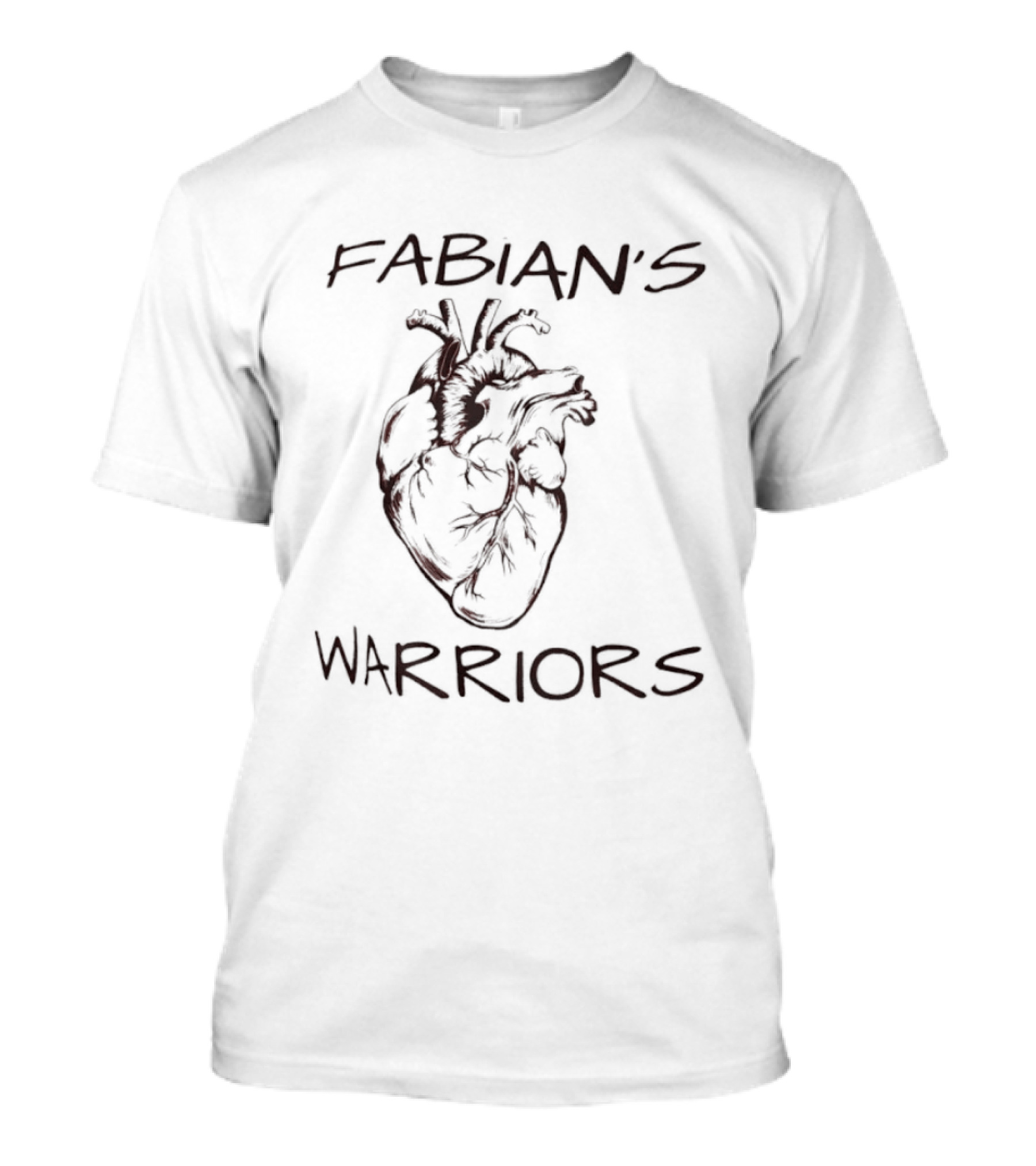 Fabian's Warriors Anatomical Heart T-Shirt