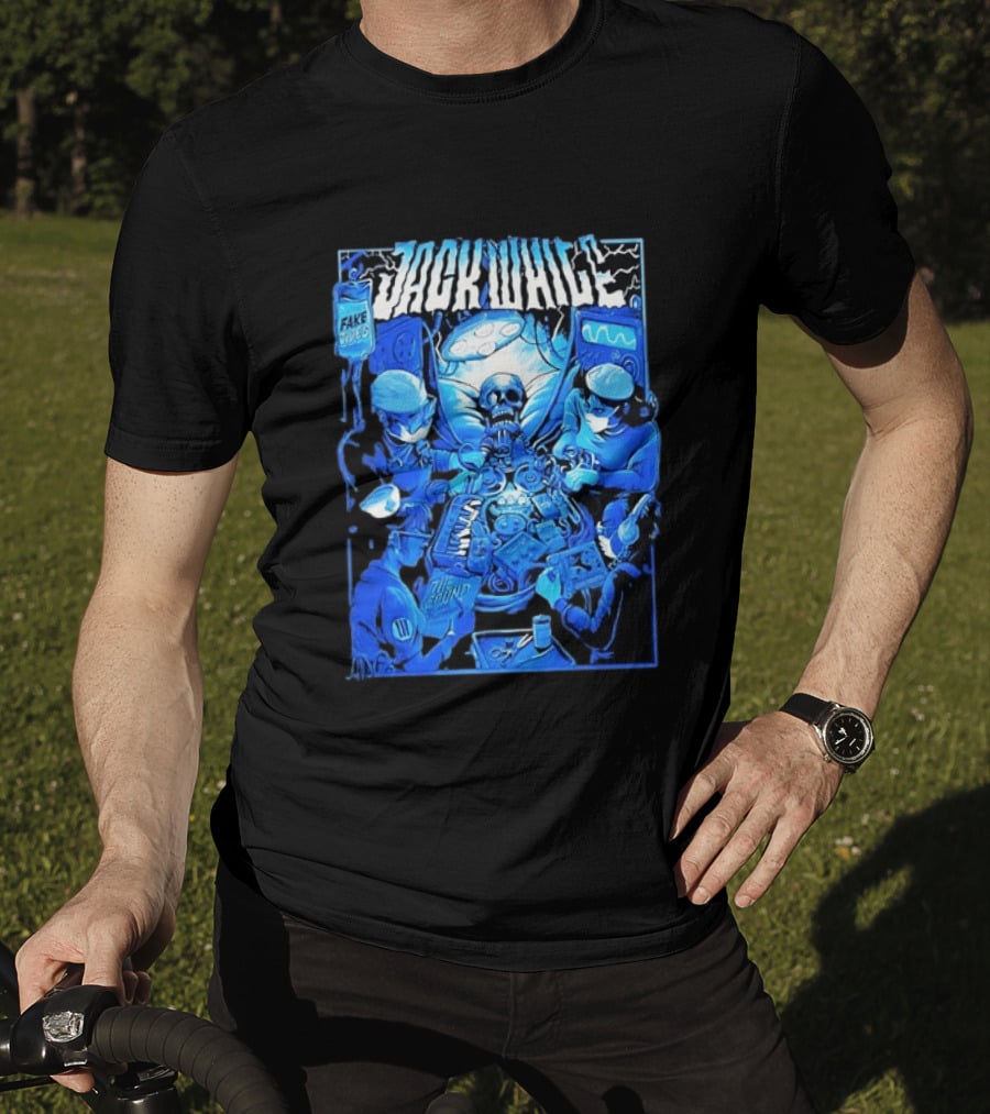 Jack White Fake Tides The Sound Rock Music Skeleton Surgeons T-Shirt
