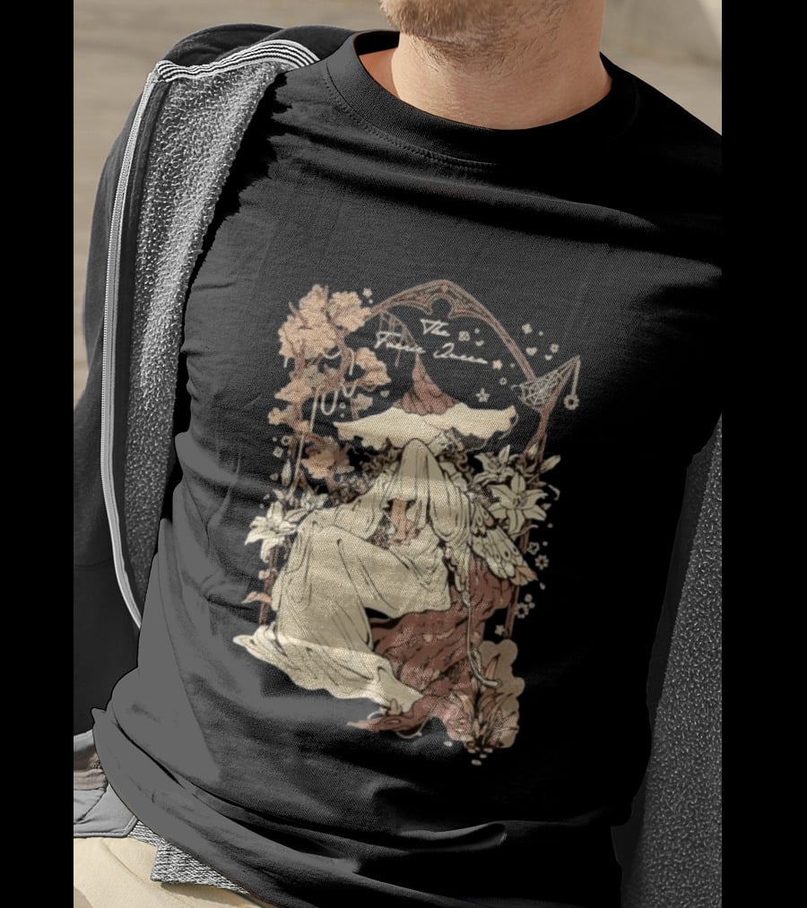 The Faerie Queen Woman With Wings Floral Arch Fantasy T-Shirt
