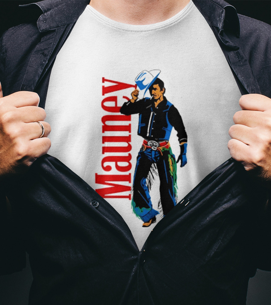 JB Mauney Bull Rider Cowboy Style Western T-Shirt