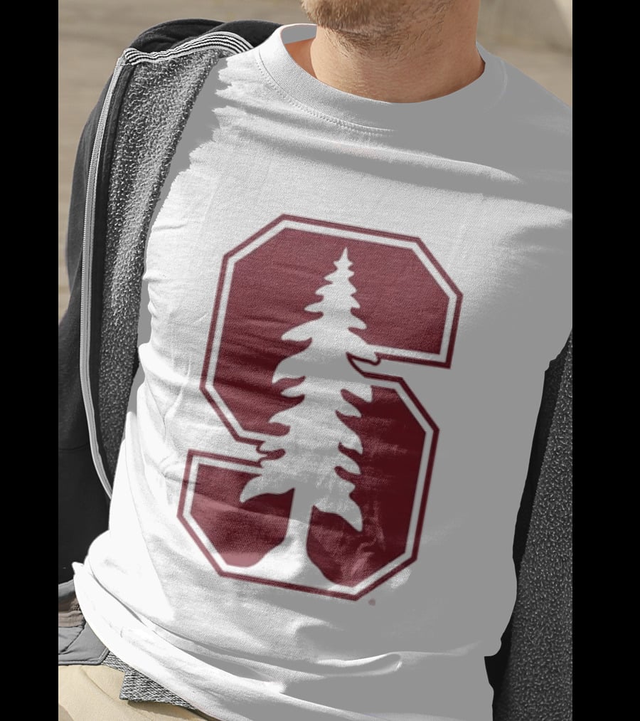 Stanford University Cardinal Block S Tree Logo NCAA T-Shirt