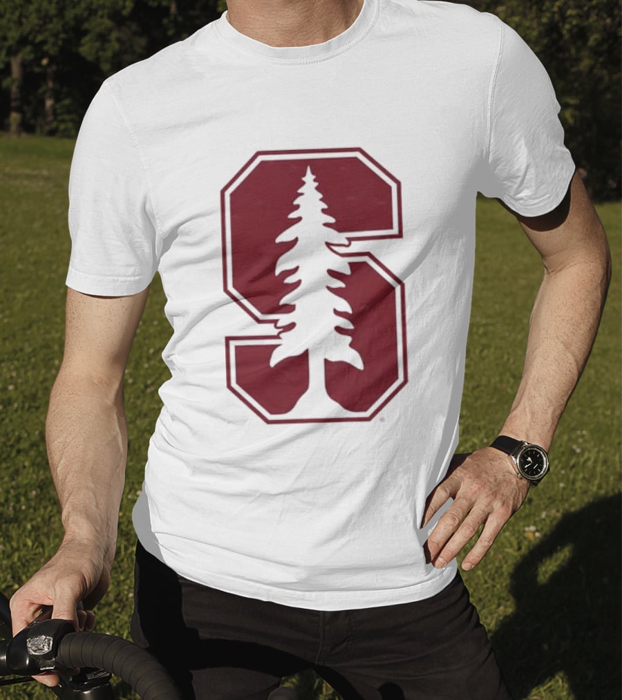 Stanford University Cardinal Block S Tree Logo NCAA T-Shirt