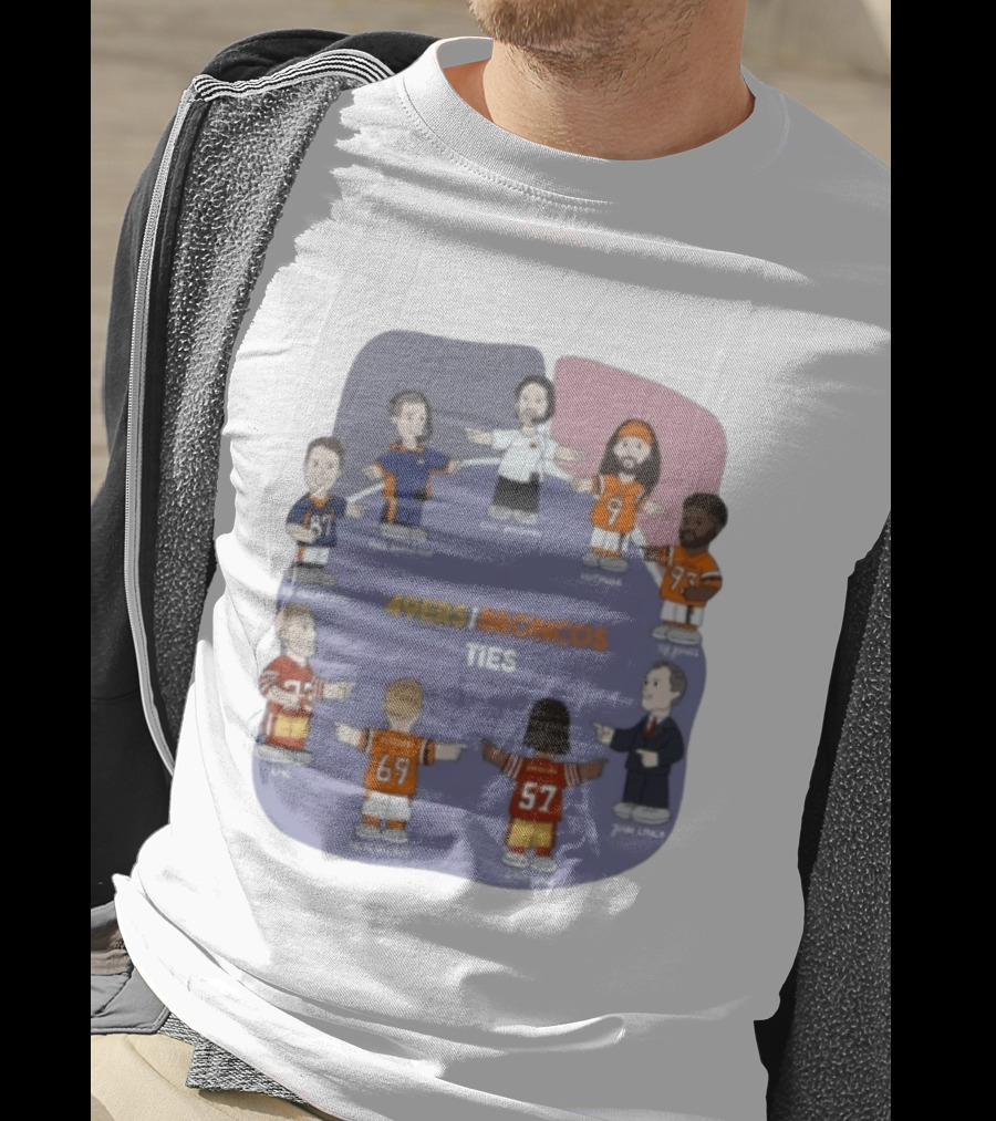 49ers Broncos Ties Kyle Mike Shanahan Ed McCaffrey John Lynch McCaffrey Hut Y Kubiak T-Shirt