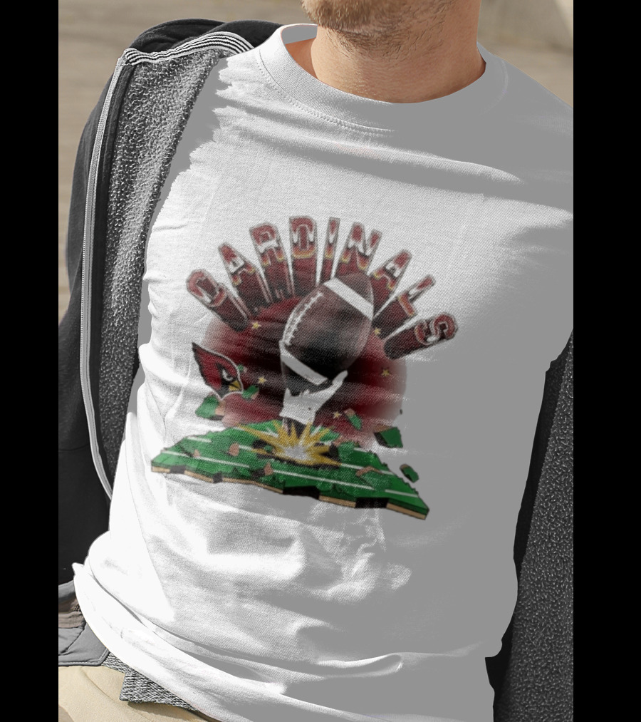 Cardinals 2026 Explode Clubhouse Football Breakthrough T-Shirt