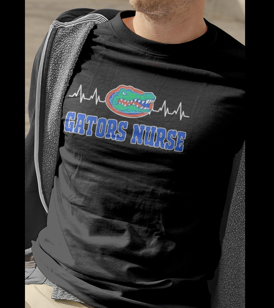 Gators Nurse Heartbeat Florida Medical College Sports T-Shirt