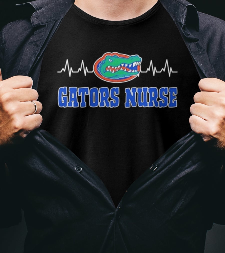 Gators Nurse Heartbeat Florida Medical College Sports T-Shirt