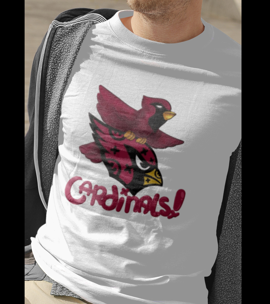 Arizona Cardinals Red Bird Iconic Fan Gear T-Shirt