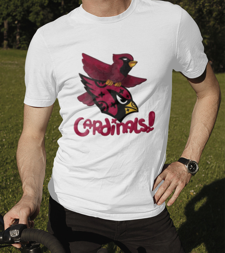 Arizona Cardinals Red Bird Iconic Fan Gear T-Shirt