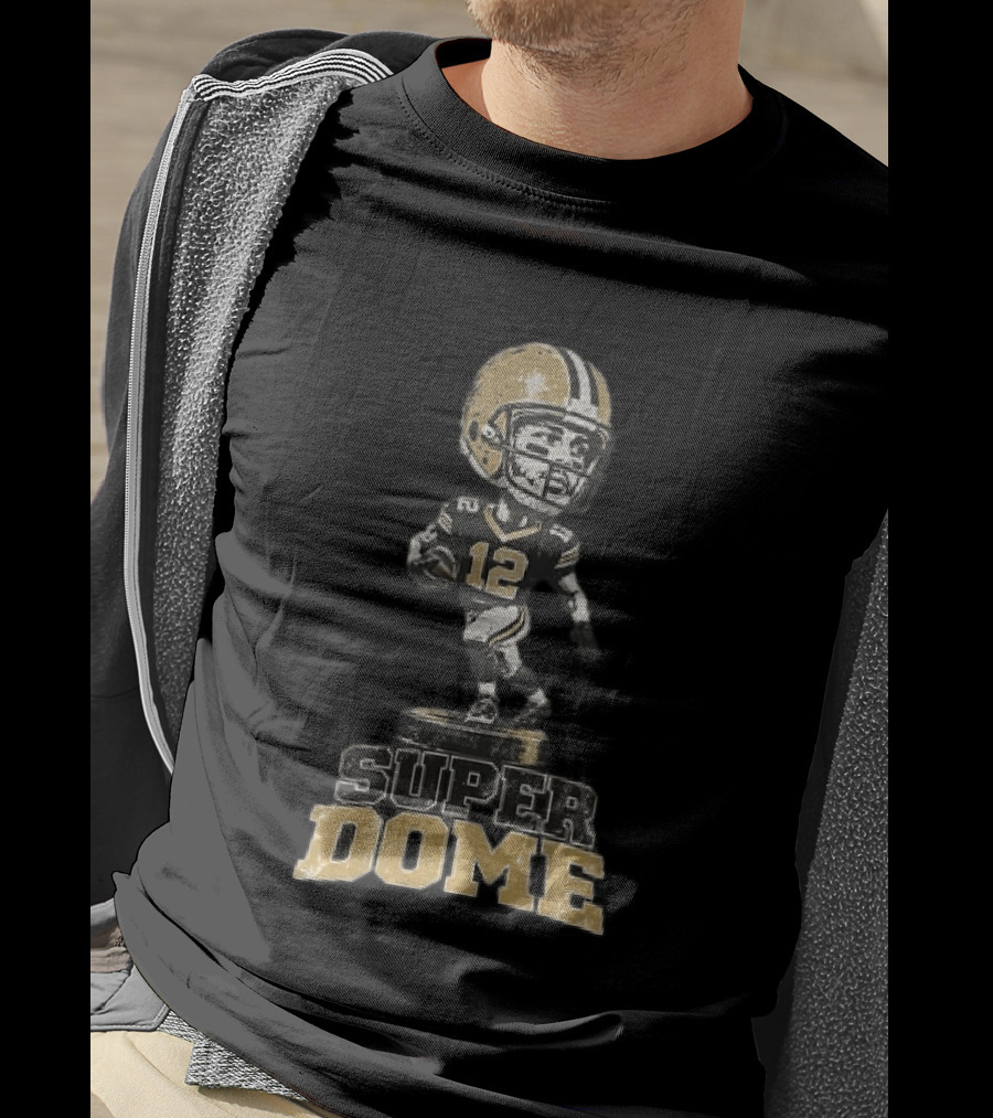 Super Dome Chris Olave New Orleans Saints Football Player #12 T-Shirt
