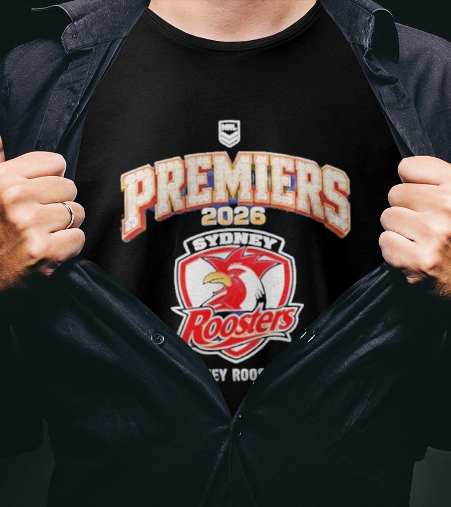 Sydney Roosters 2026 NRL Premiers Rugby Champions T-Shirt