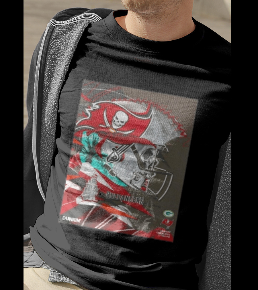 Tampa Bay Buccaneers Vs Green Bay Packers Matchup October 4 2026 Dunkin Promotion T-Shirt