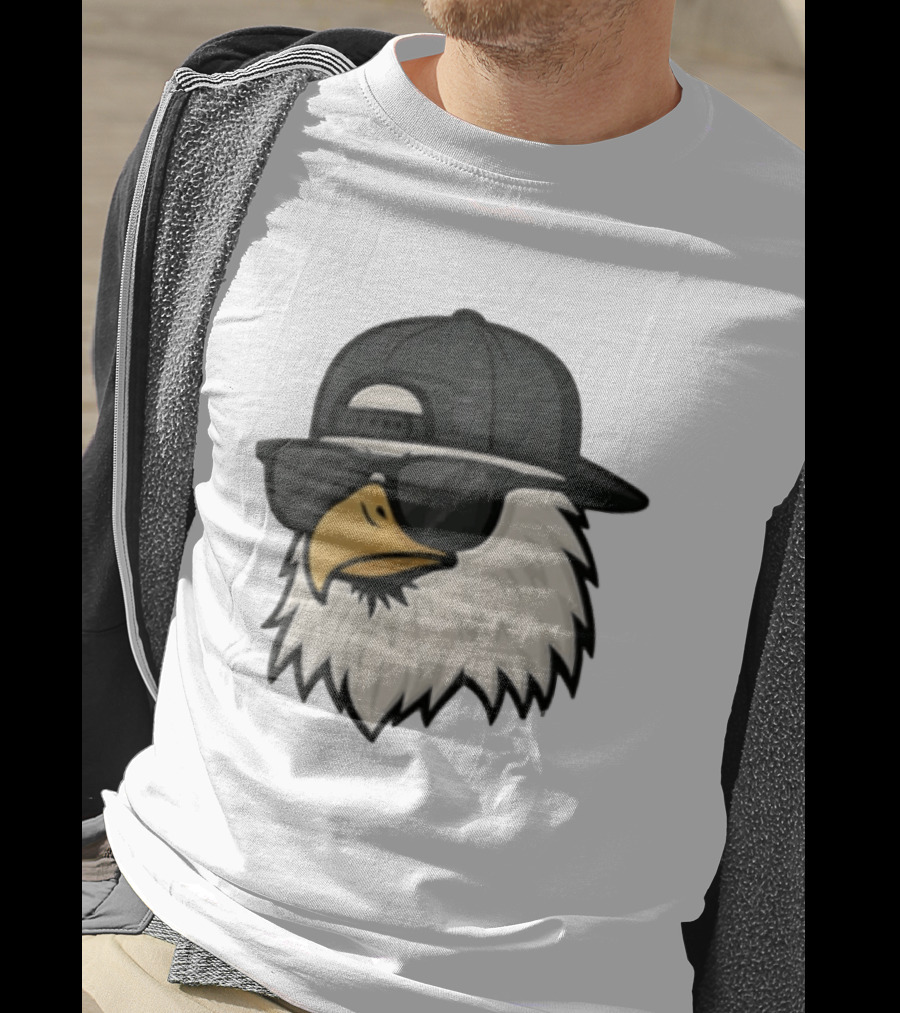 Bald Eagle Cool Sunglasses Hat T-Shirt