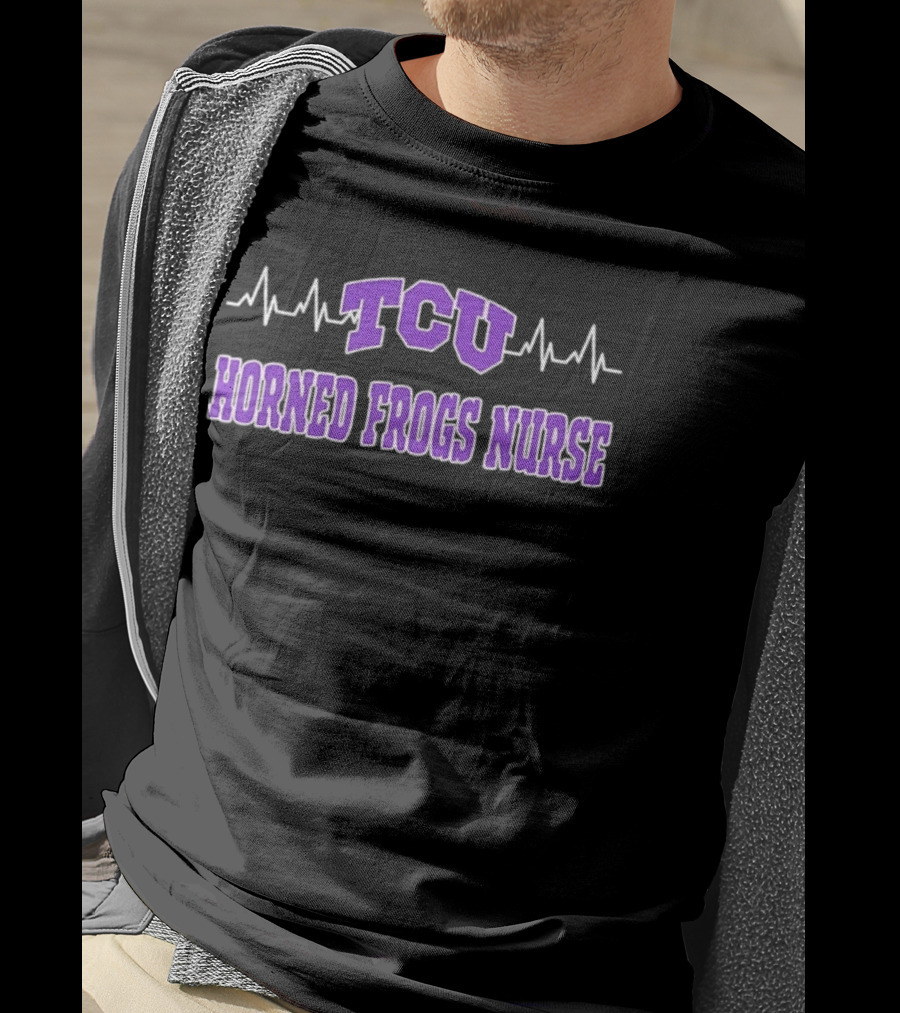TCU Horned Frogs Nurse Heartbeat T-Shirt