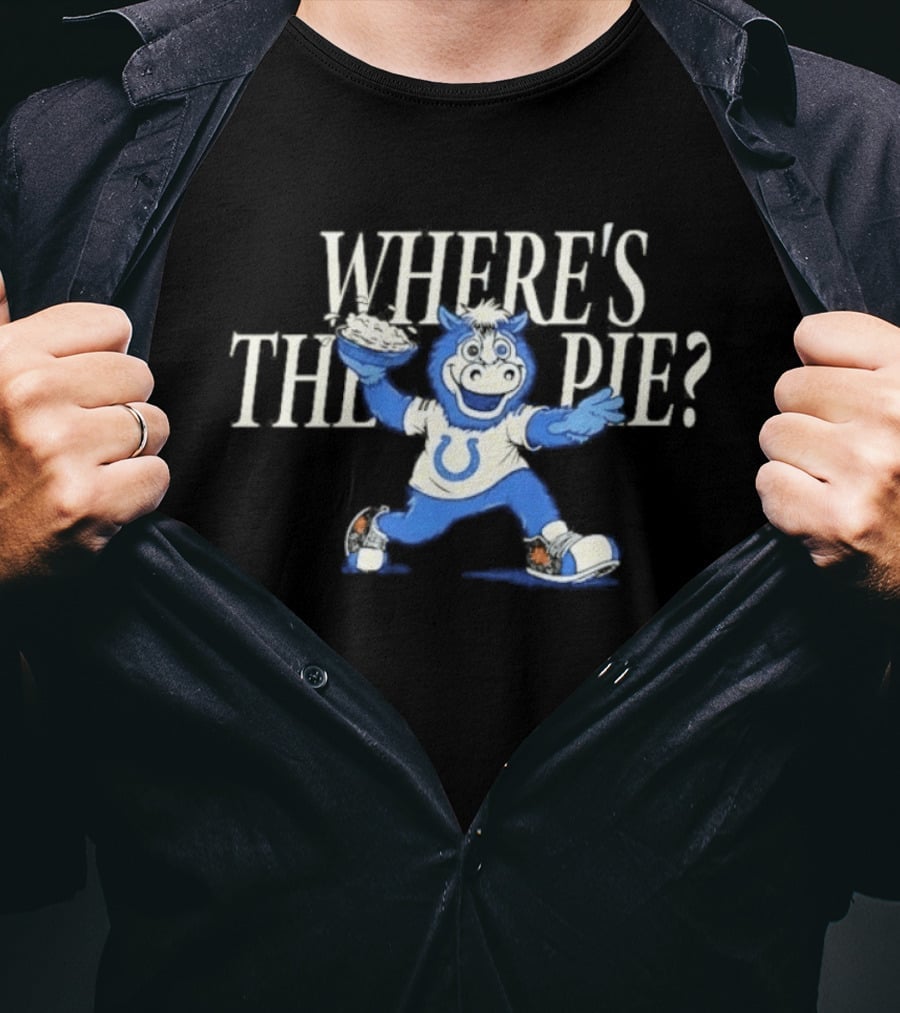 Indianapolis Colts Where's The Pie Mascot Fun T-Shirt
