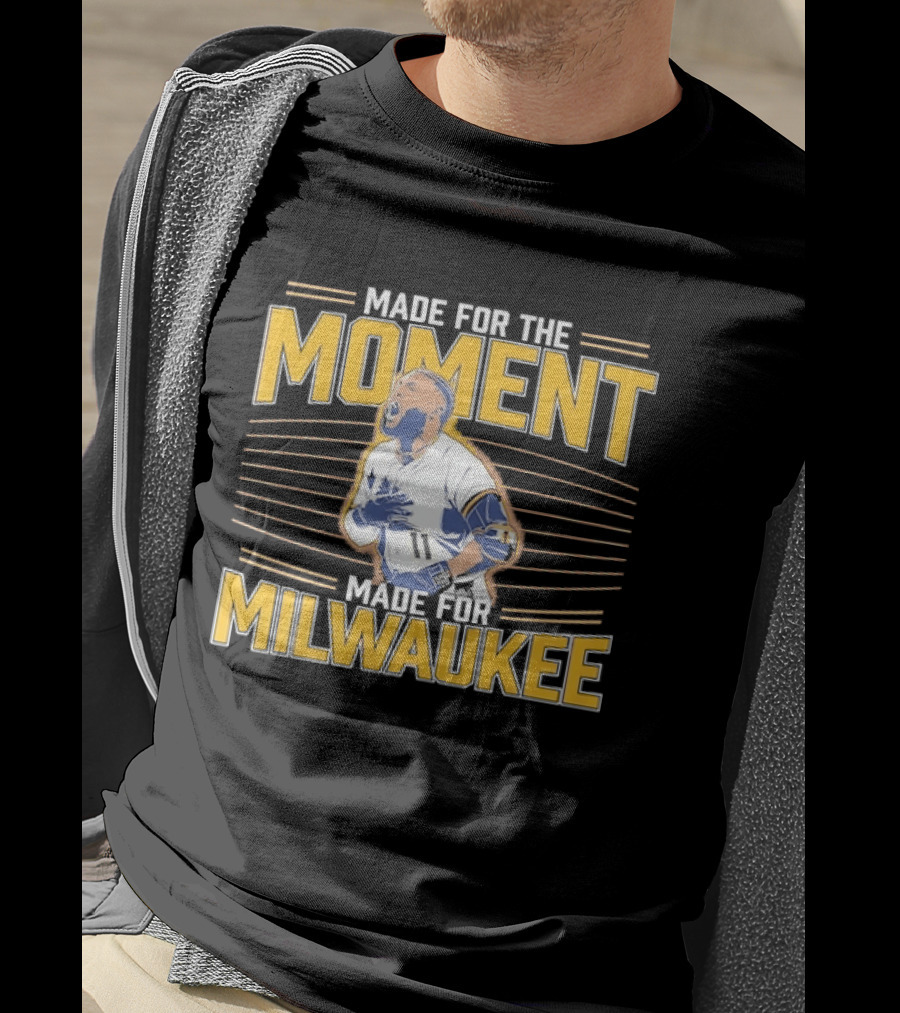Jackson Chourio Made For The Moment Milwaukee Brewers MLB Made For Milwaukee T-Shirt