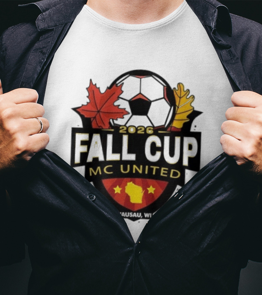2026 Fall Cup MC United Soccer Tournament Leaves And Stars T-Shirt