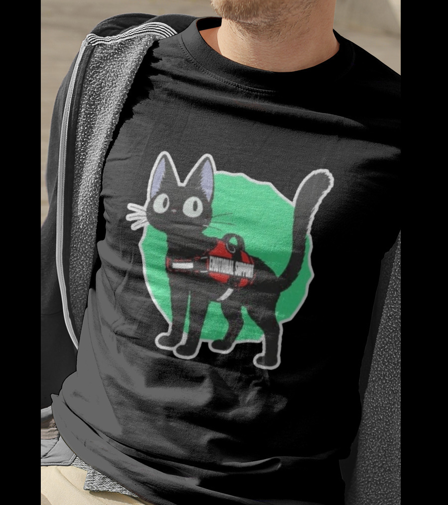 Jiji Kiki's Delivery Service Emotional Support Cat With Harness Patch T-Shirt