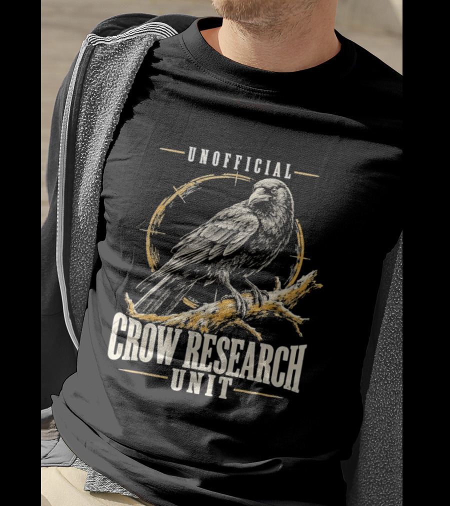 Unofficial Crow Research Unit Bird Ornithology T-Shirt