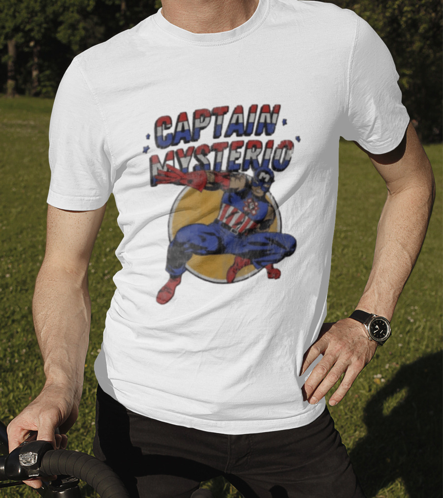 Captain Mysterio America Costume Wrestling Hero T-Shirt
