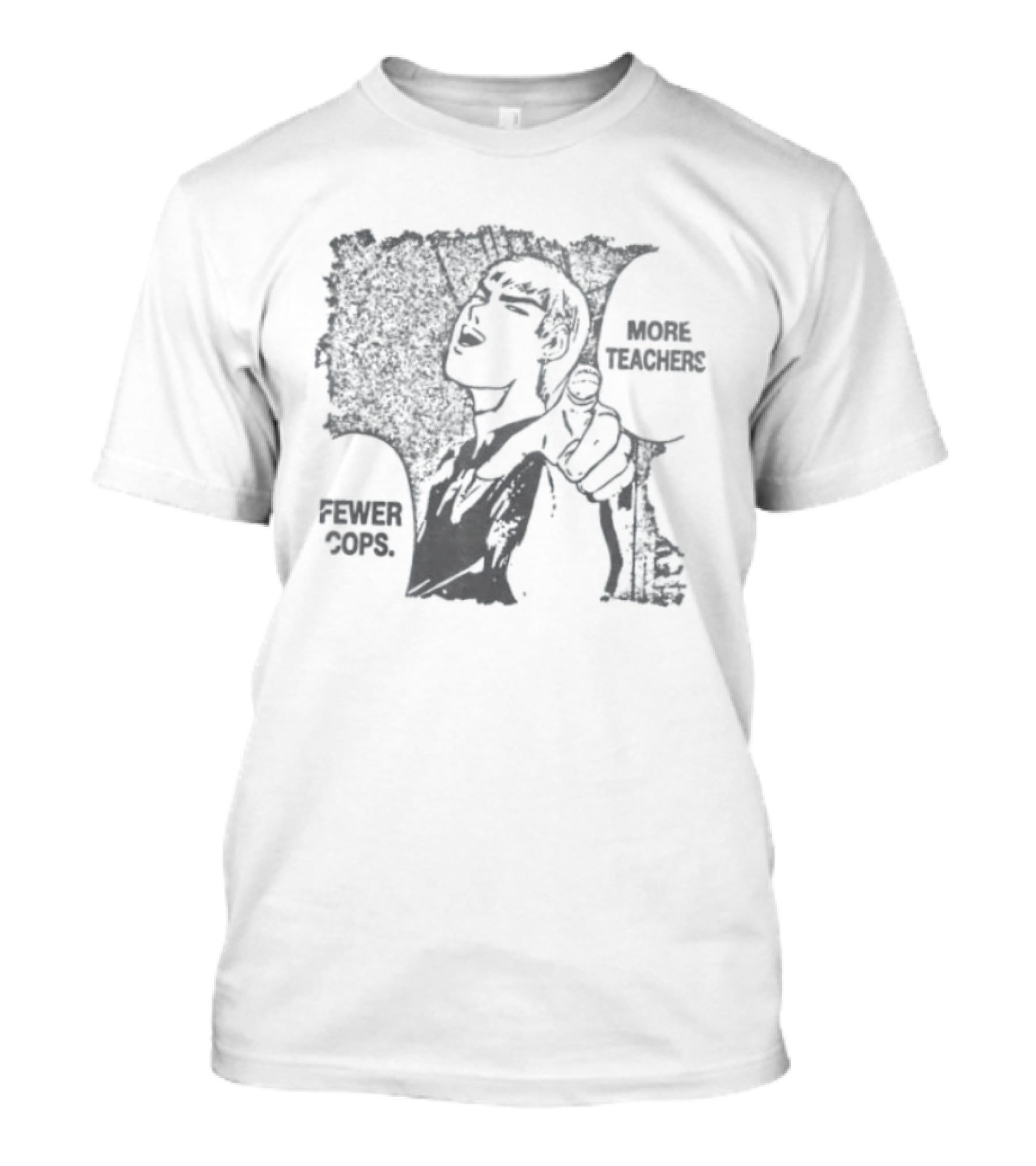 More Teachers Fewer Cops Eikichi Onizuka Great Teacher Onizuka Anime Manga Series T-Shirt