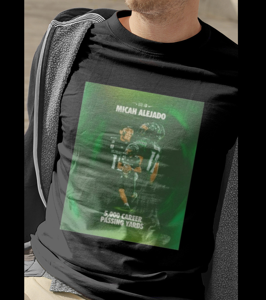 Micah Alejado 5000 Career Passing Yards Honolulu Football T-Shirt