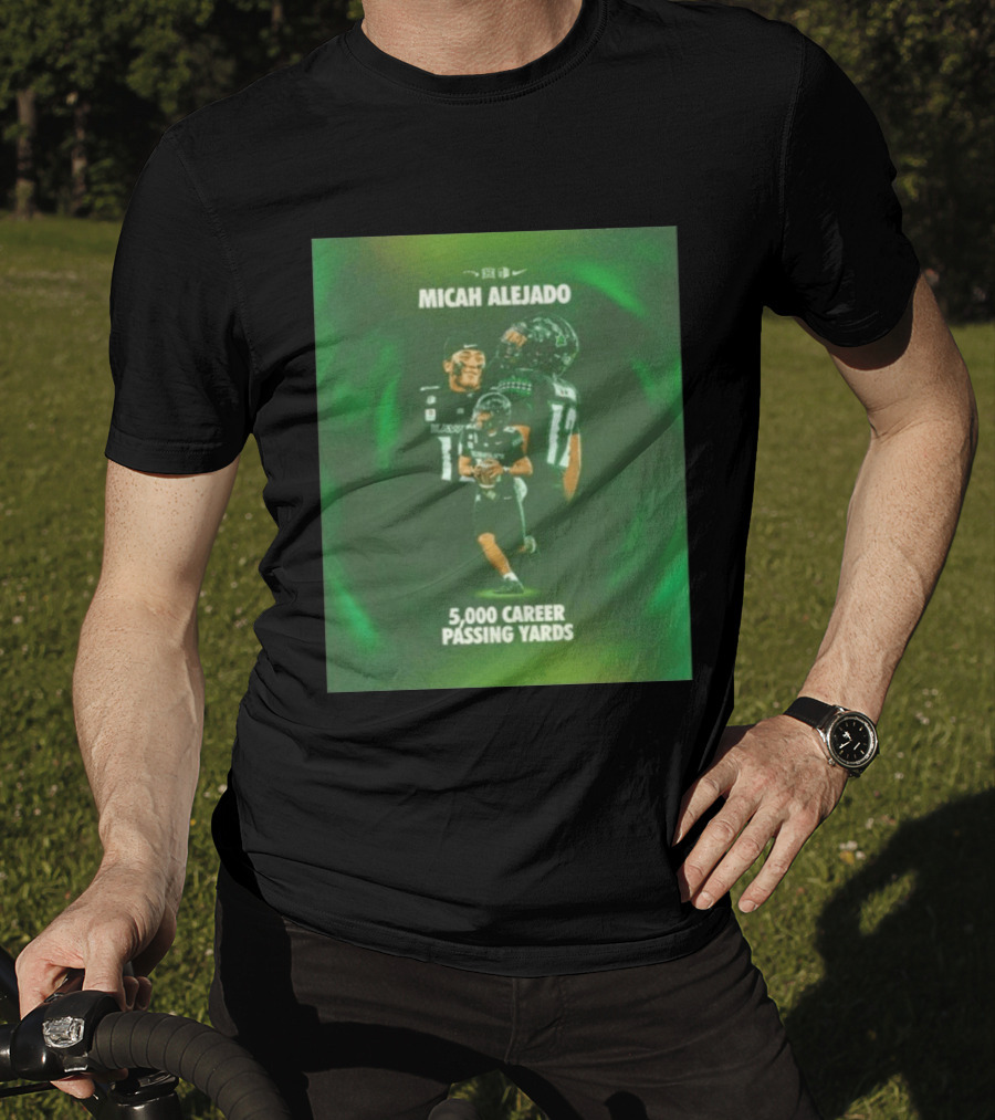 Micah Alejado 5000 Career Passing Yards Honolulu Football T-Shirt