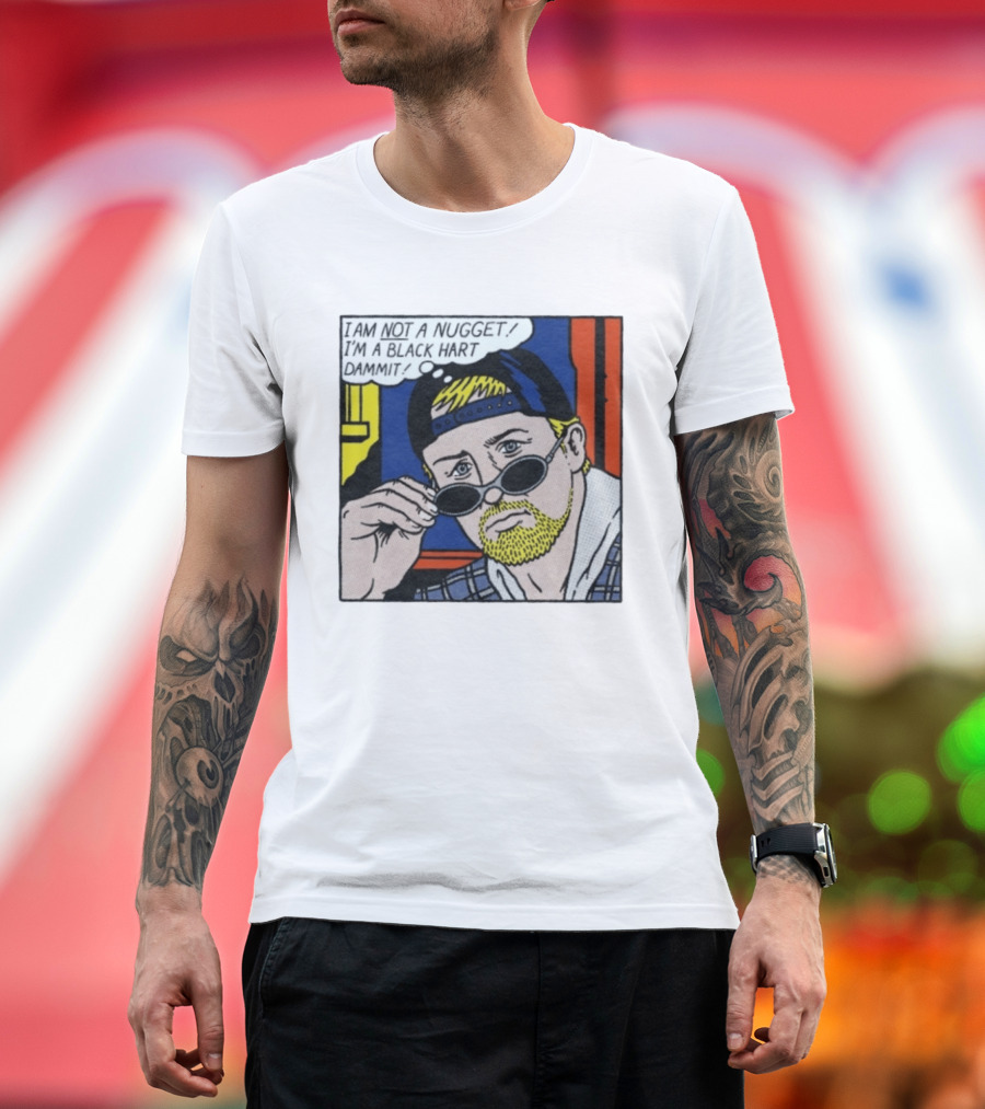 I Am Not A Nugget I'm A Black Hart Dammit Retro Comic T-Shirt