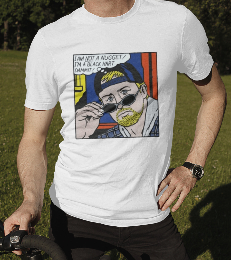 I Am Not A Nugget I'm A Black Hart Dammit Retro Comic T-Shirt