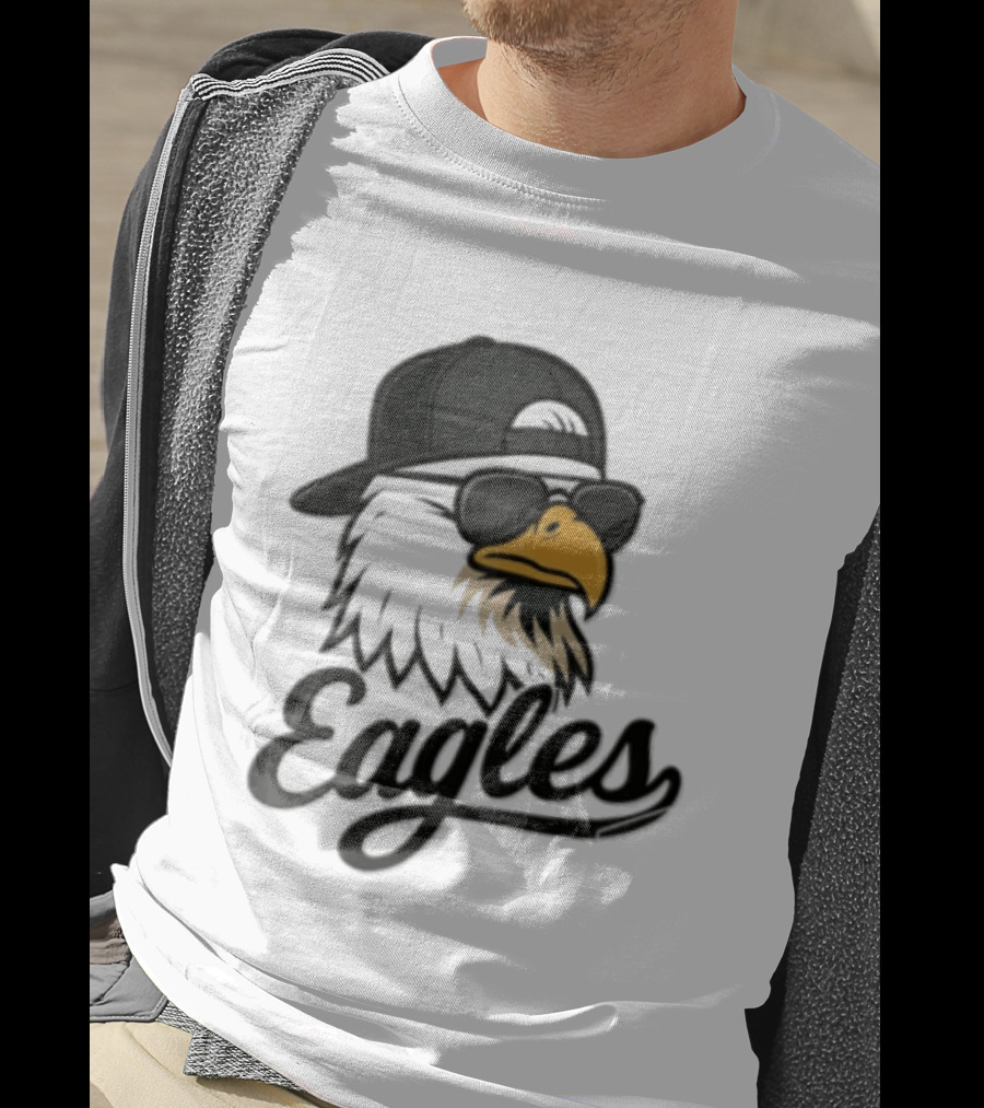 Philadelphia Eagles Eagle Sunglasses Baseball Cap Sports Fan T-Shirt