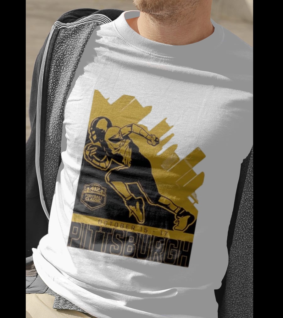 Pittsburgh 412 Football Classic October 15 17 Running Player T-Shirt