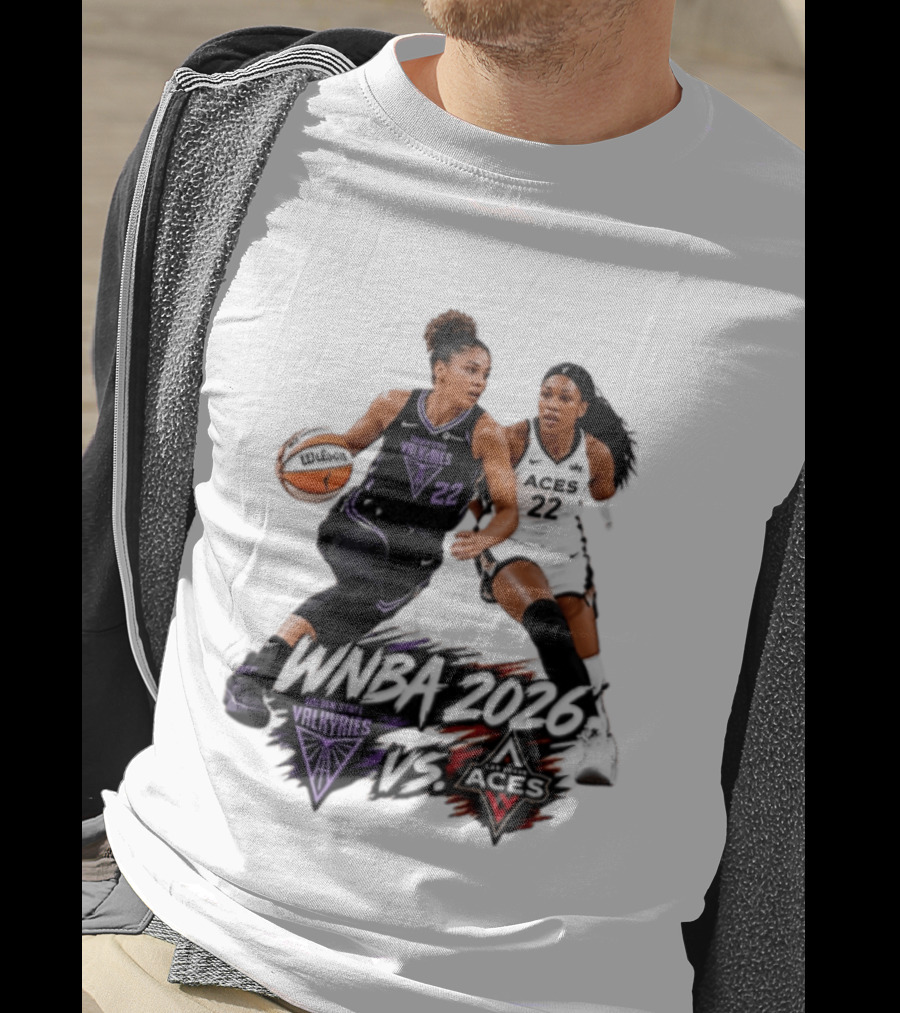 WNBA 2026 Golden State Valkyries Vs Las Vegas Aces T-Shirt