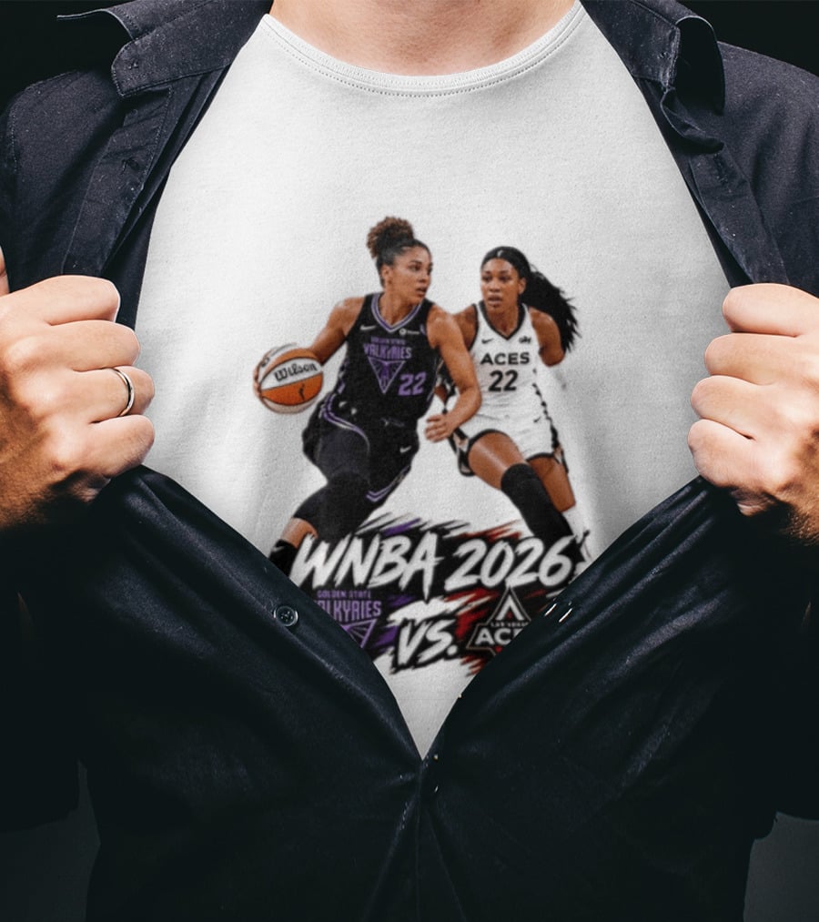 WNBA 2026 Golden State Valkyries Vs Las Vegas Aces T-Shirt