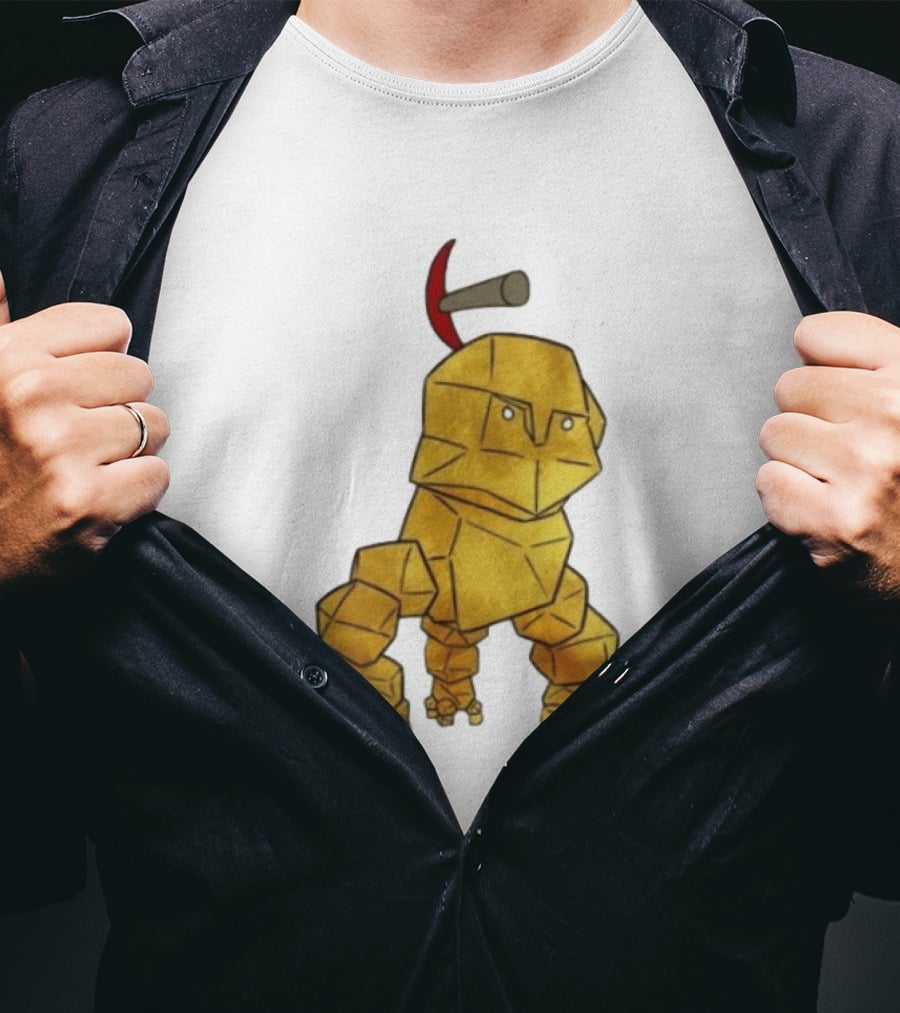San Francisco 49ers Gold Rock Golem Miner Pickaxe T-Shirt