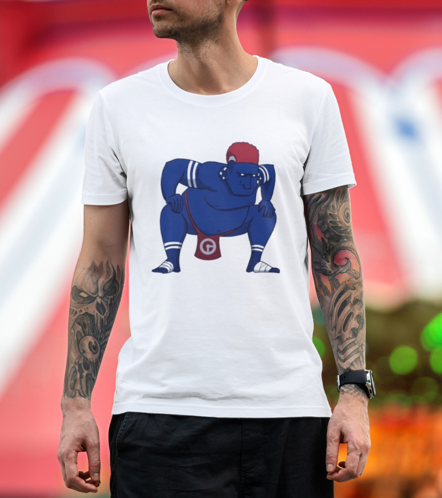 Hariyama Pokemon New York Giants Sumo Wrestler T-Shirt