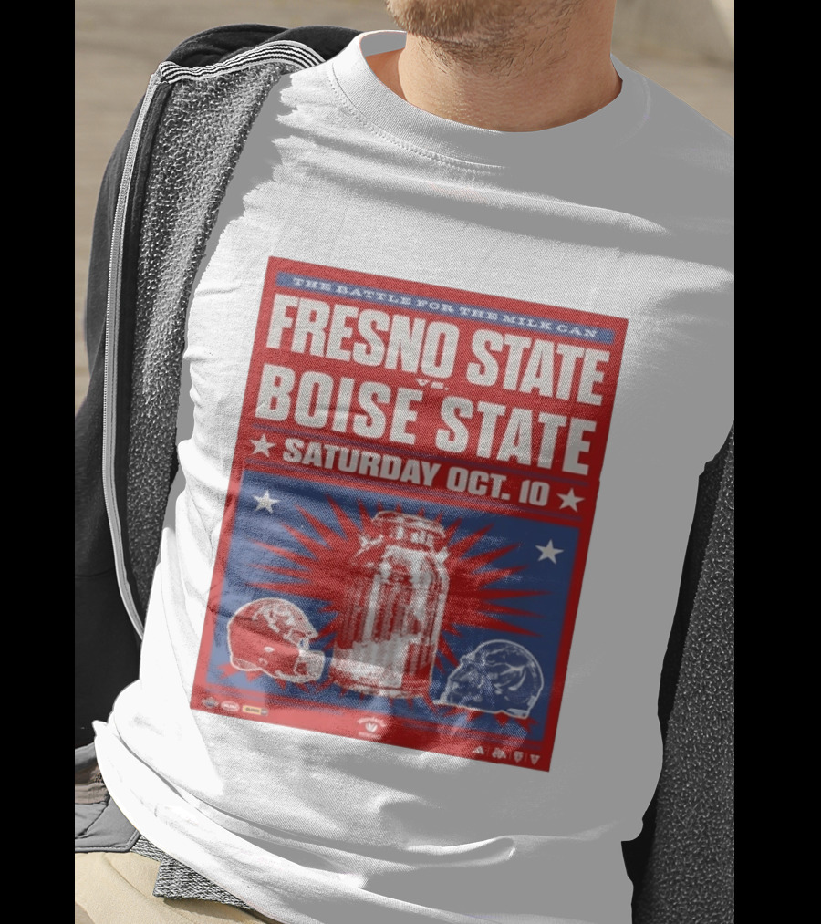 The Battle For The Milk Can Fresno State Vs Boise State Saturday Oct 10 T-Shirt