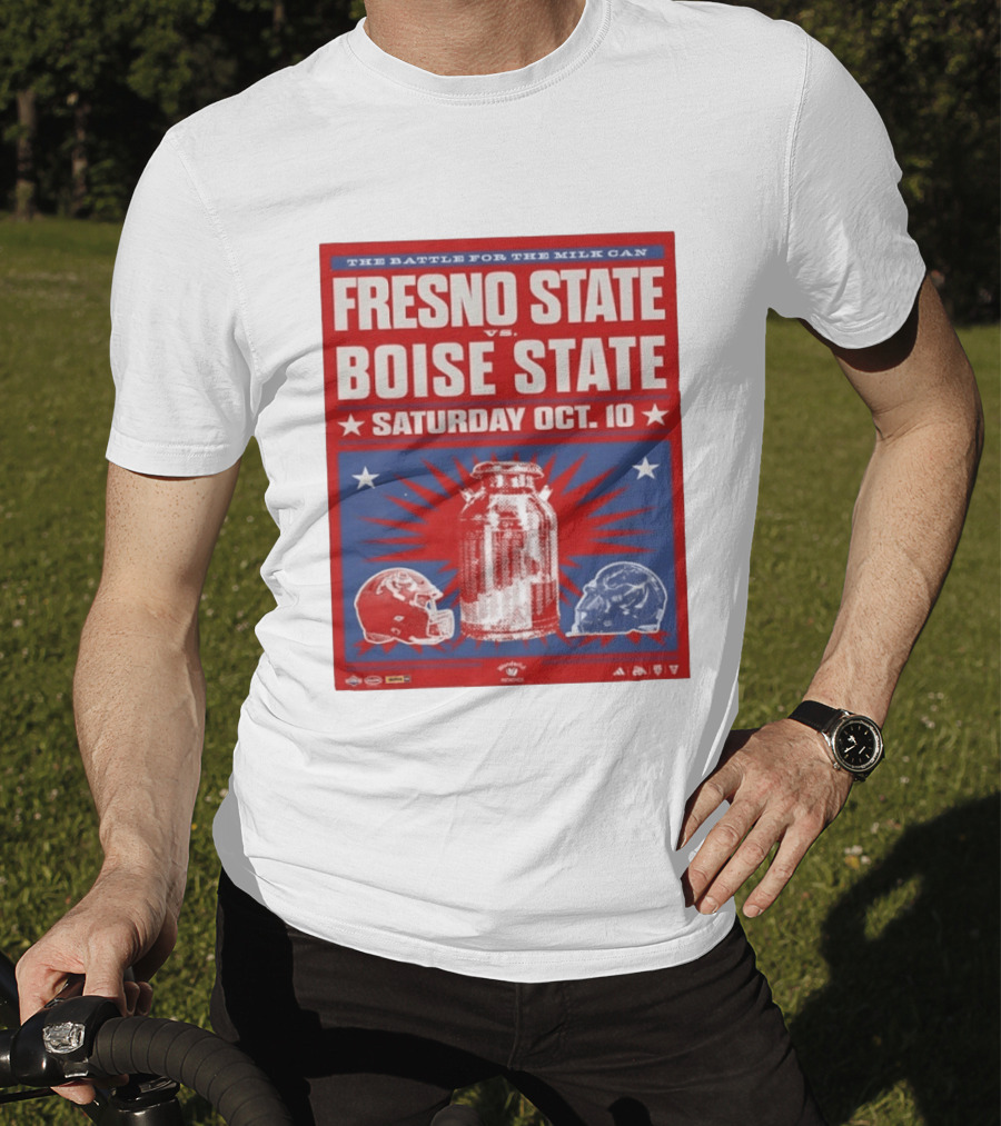 The Battle For The Milk Can Fresno State Vs Boise State Saturday Oct 10 T-Shirt
