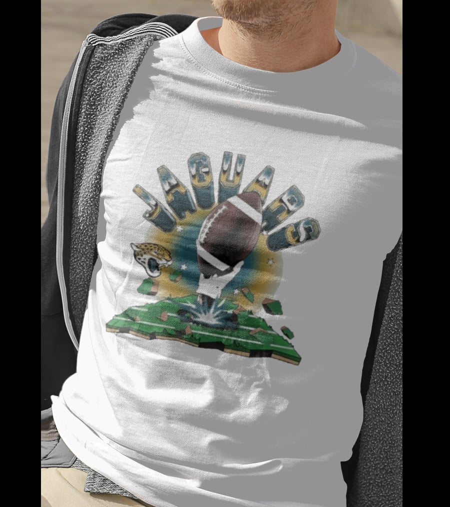Jaguars Football 2026 Explode Clubhouse Jacksonville T-Shirt