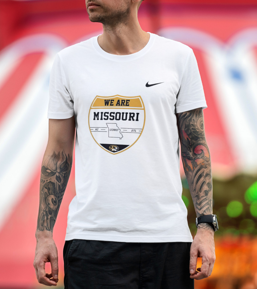 Missouri Tigers We Are KC COMO STL Shield Nike T-Shirt