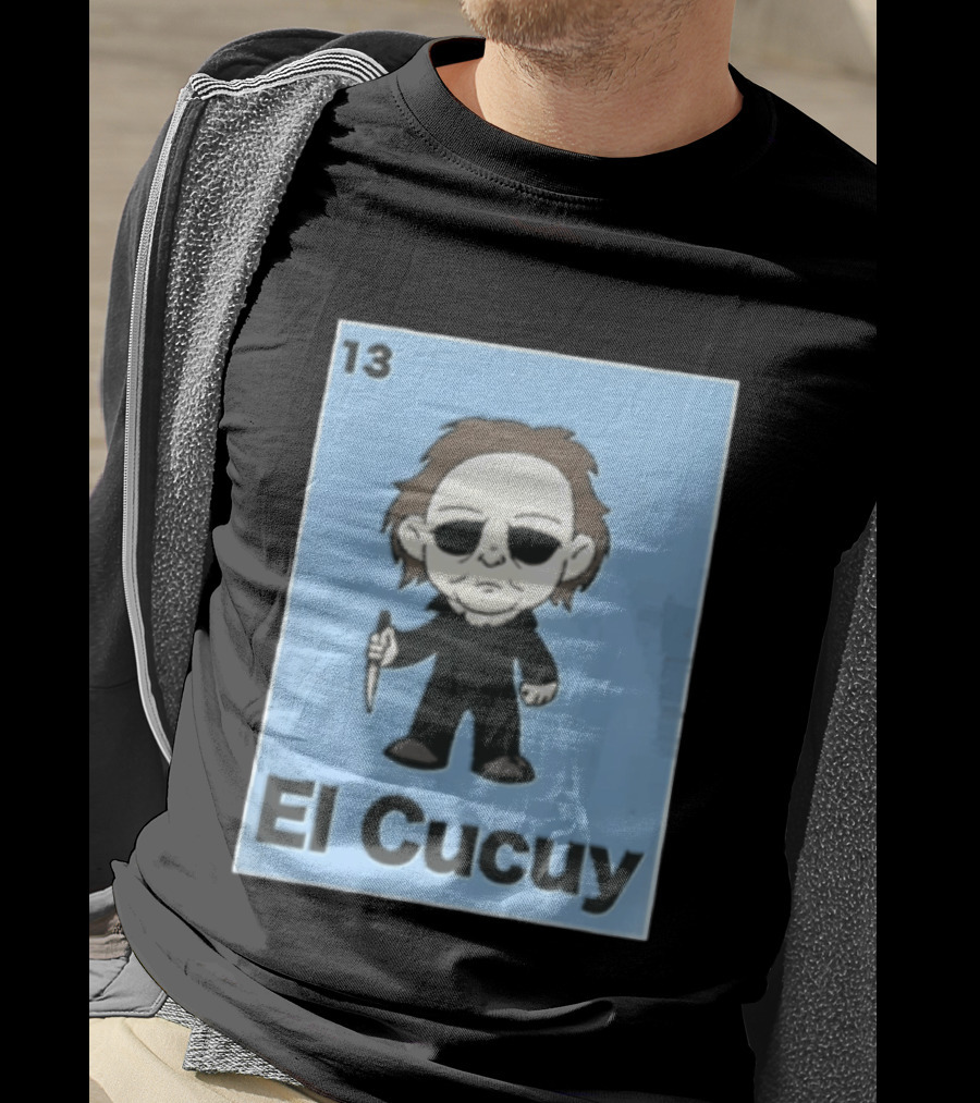 13 El Cucuy Michael Myers Chibi Holding Knife T-Shirt