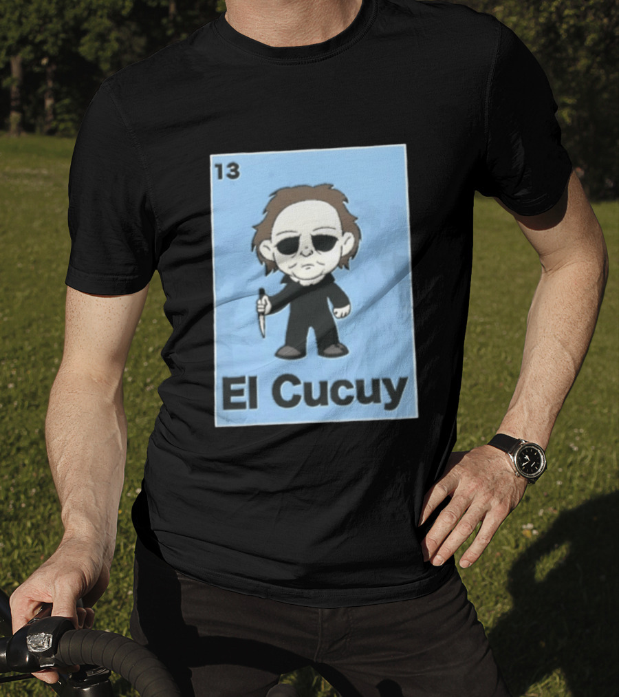 13 El Cucuy Michael Myers Chibi Holding Knife T-Shirt