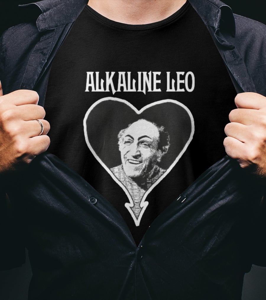 Alkaline Leo Heart Portrait Seinfeld Bootleg Mashup T-Shirt