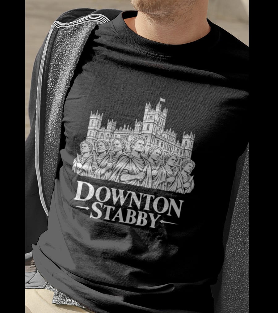 Roman Downton Stabby Julius Caesar Assassins Ancient Rome T-Shirt