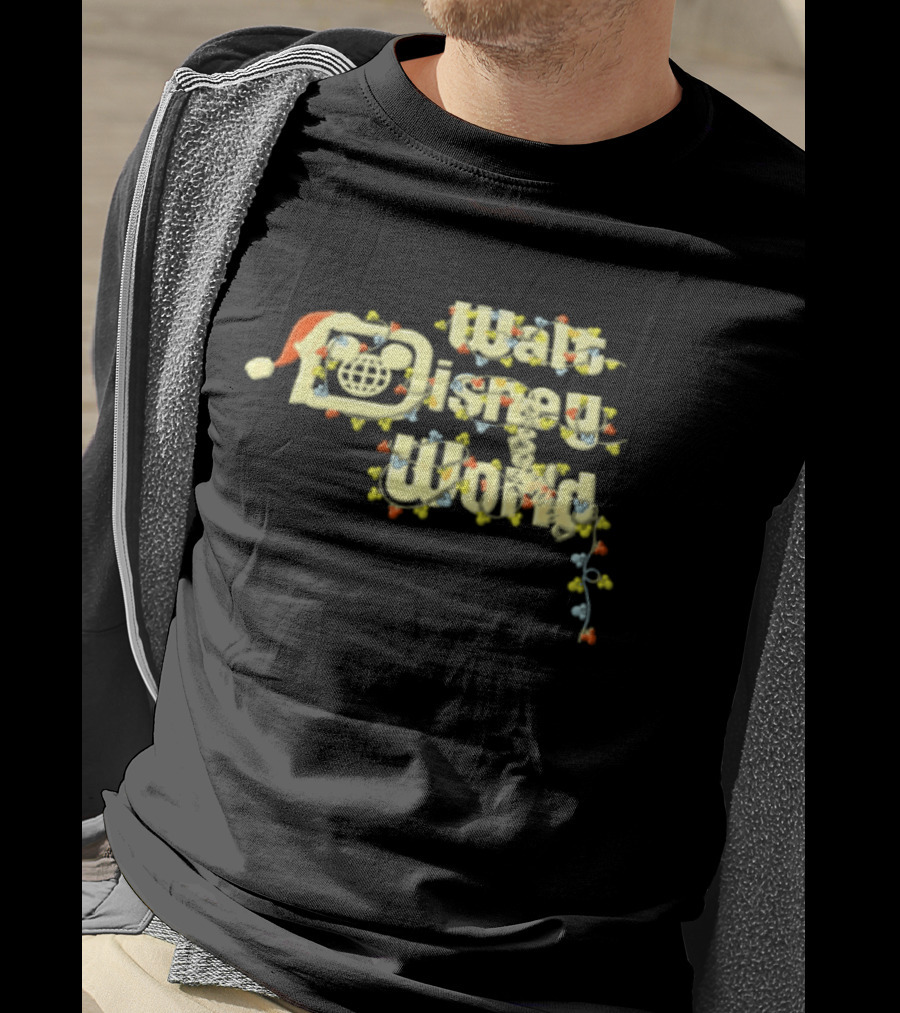 Walt Disney World Christmas Santa Hat Lights T-Shirt