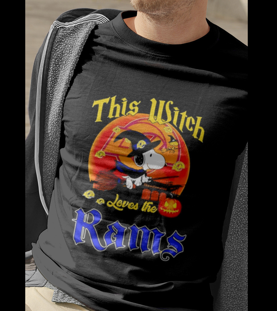 This Witch Loves The Los Angeles Rams Snoopy Halloween T-Shirt