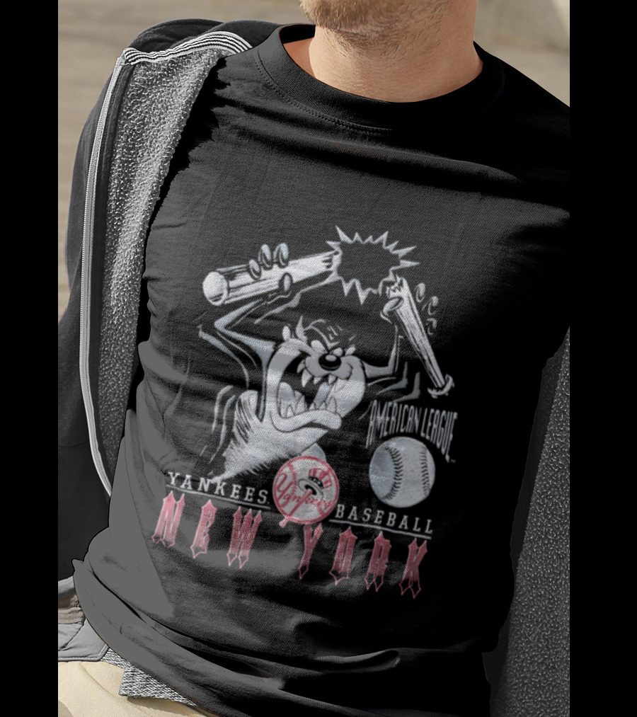 Taz New York Yankees Baseball 1997 MLB Bat Yankees Yankees Baseball New York T-Shirt