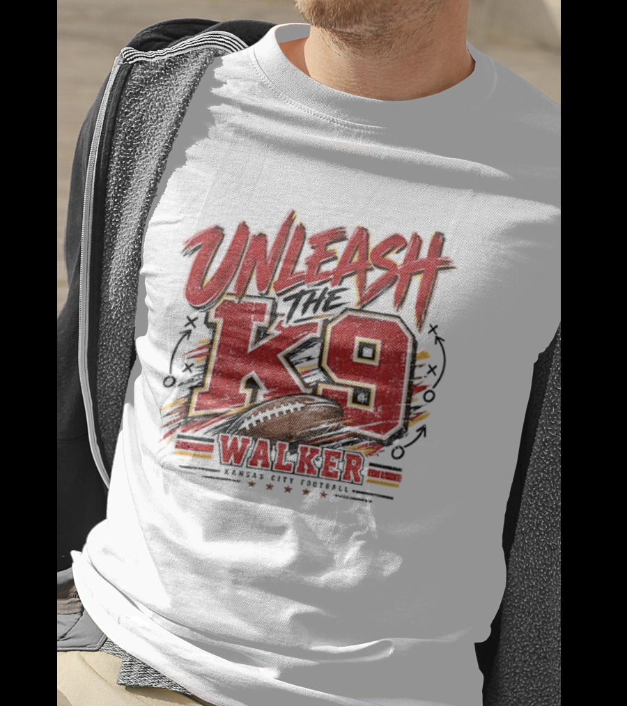 Unleash The K9 Walker Kansas City Football T-Shirt