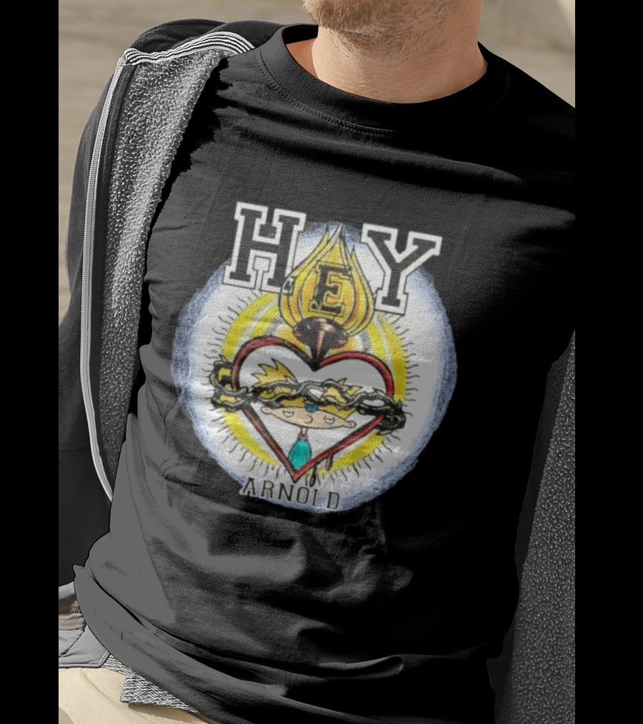 Hey Arnold Sacred Heart Nickelodeon Bootleg T-Shirt