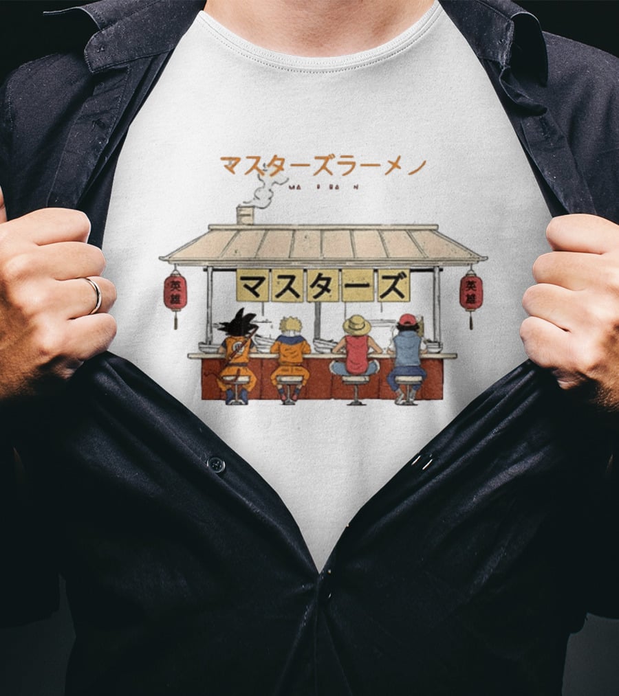 Masters Ramen Heroes Dinner One Piece T-Shirt