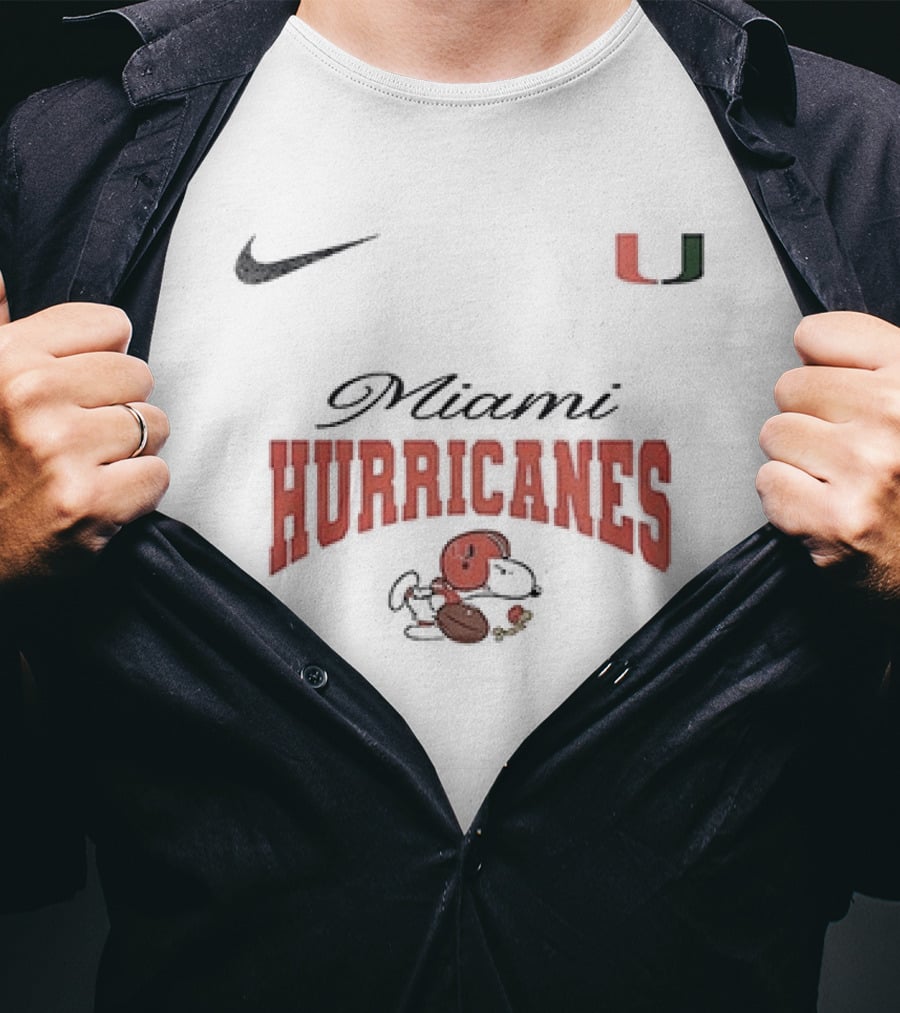 Miami Hurricanes Snoopy Forever Not Just When We Win Nike Collaboration T-Shirt