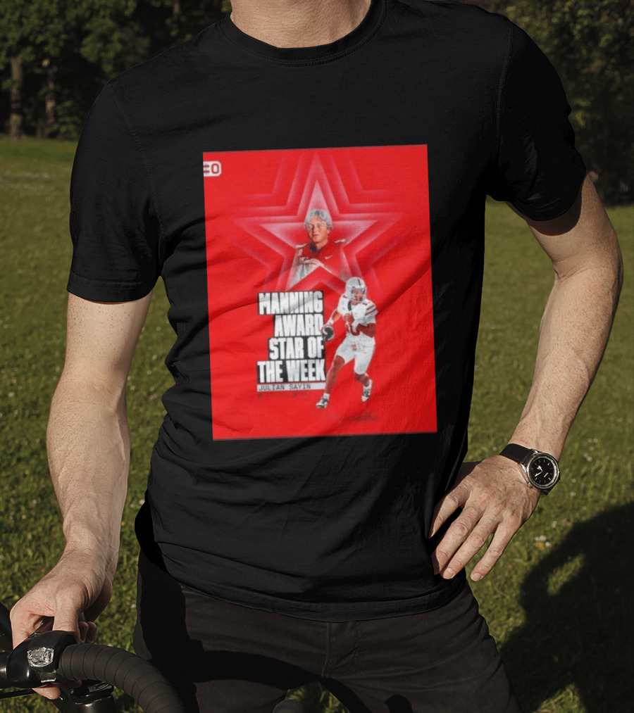 Manning Award Star Of The Week Julian Sayin Ohio State Buckeyes T-Shirt